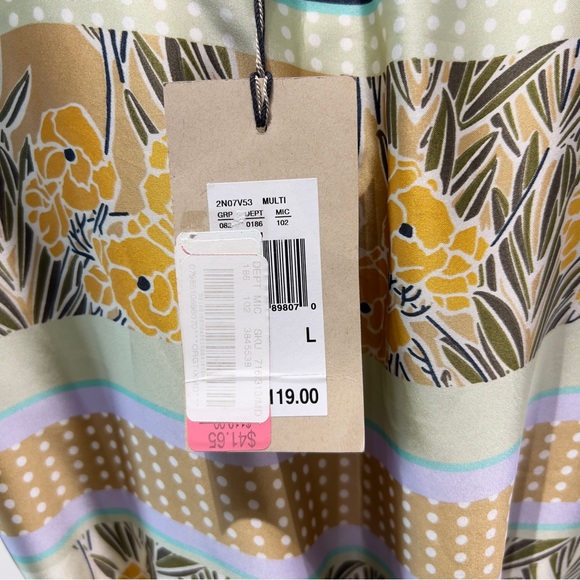 NWT NURTURE Mid-length Belted Dress, Satin-silk feel Sleeveless Dress Size L - Picture 6 of 16